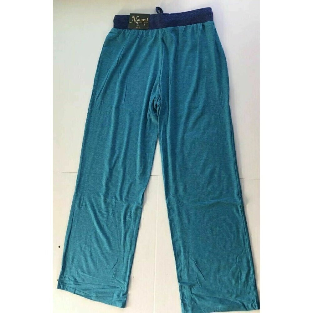 Natural Reflections Womens Solid Enamel Printed Waistband Lounge Pants - Picture 5 of 10